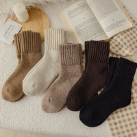 Warm Fleece-Lined Wool Socks